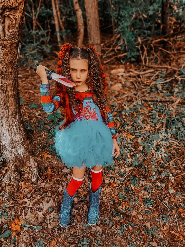 Chucky inspired tutu leotard