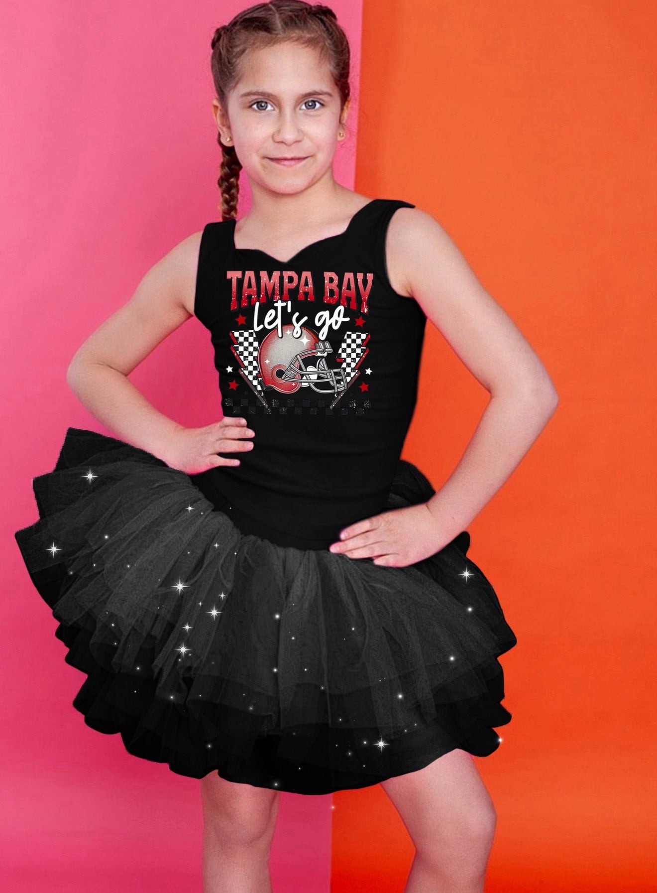 Tampa bay buccaneers two piece tutu set full coverage (select your design and tutu)