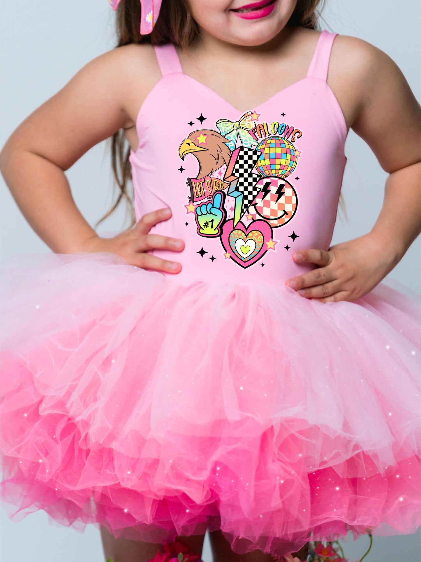 Football two piece tutu set full coverage or one piece (select your design and tutu)