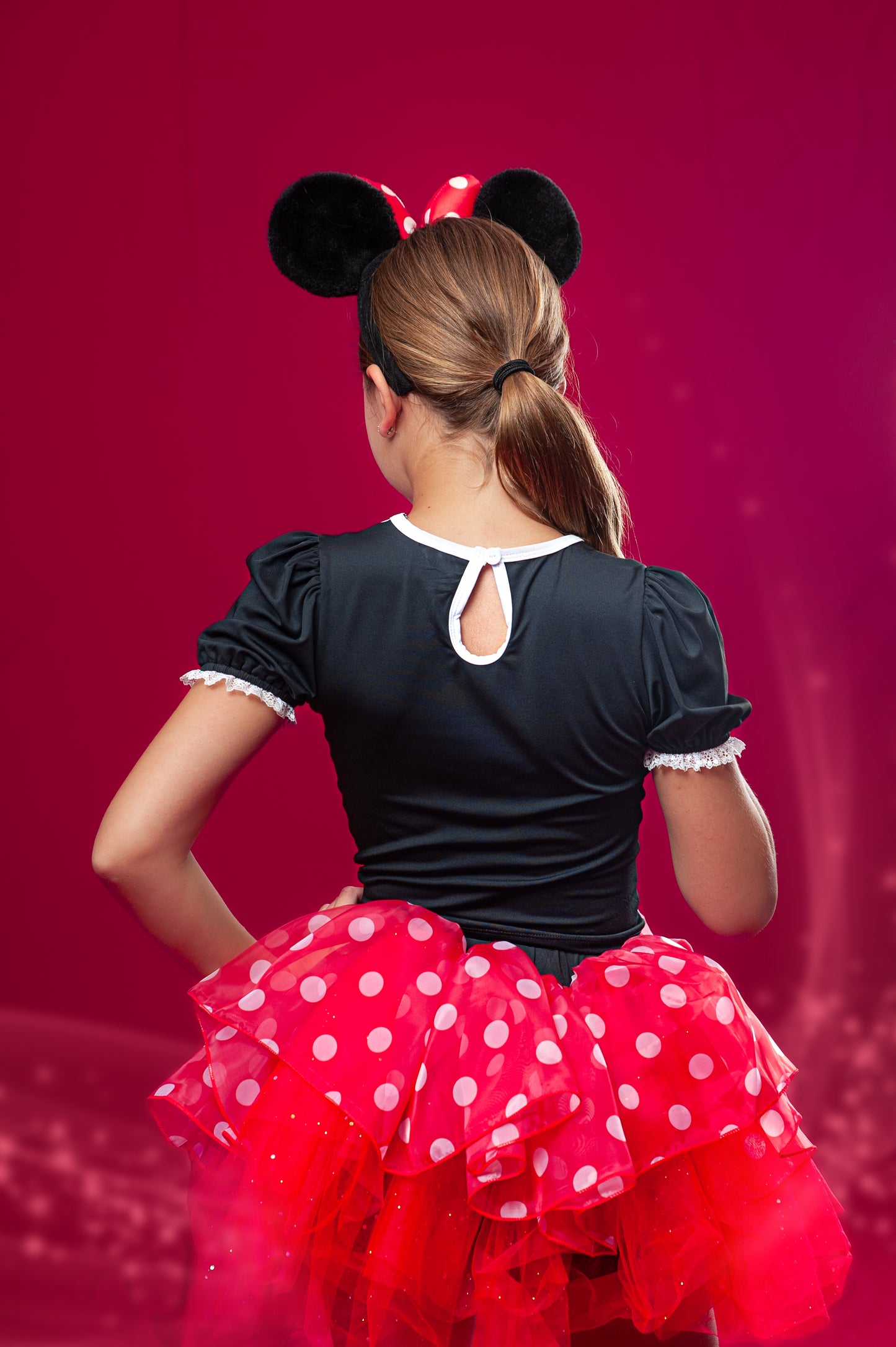 Red Minnie two piece tutu set full coverage