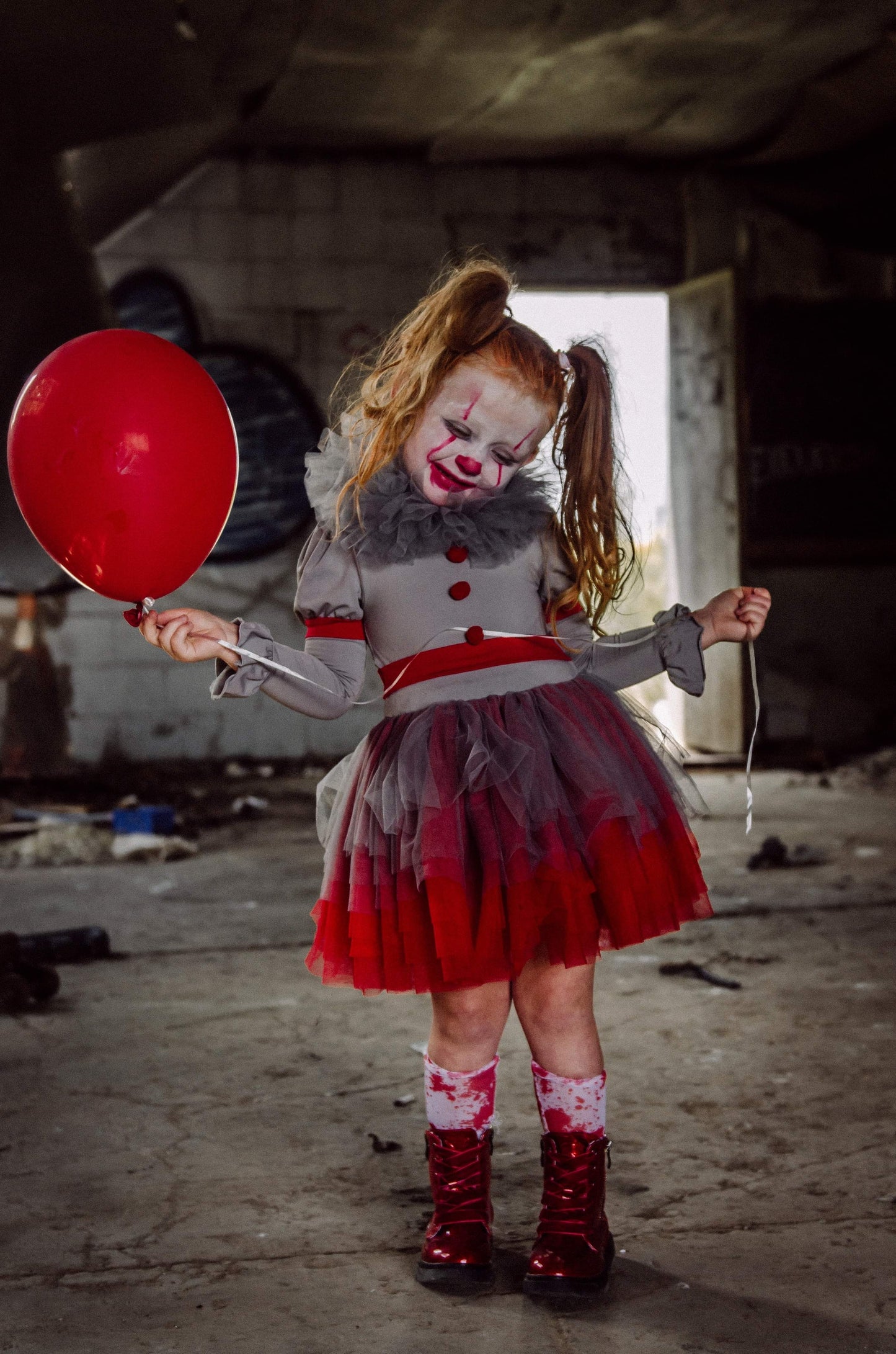 It the clown inspired tutu set TWO PIECE FULL COVERAGE TOP