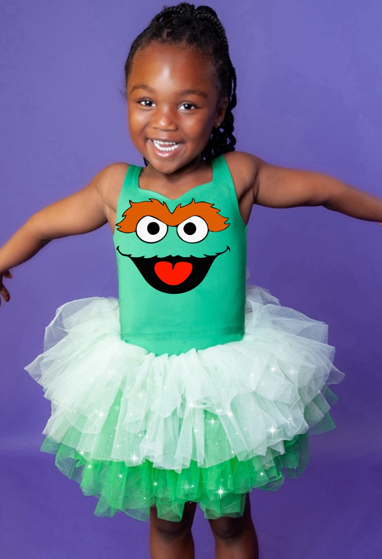 Sesame Street Oscar tutu set