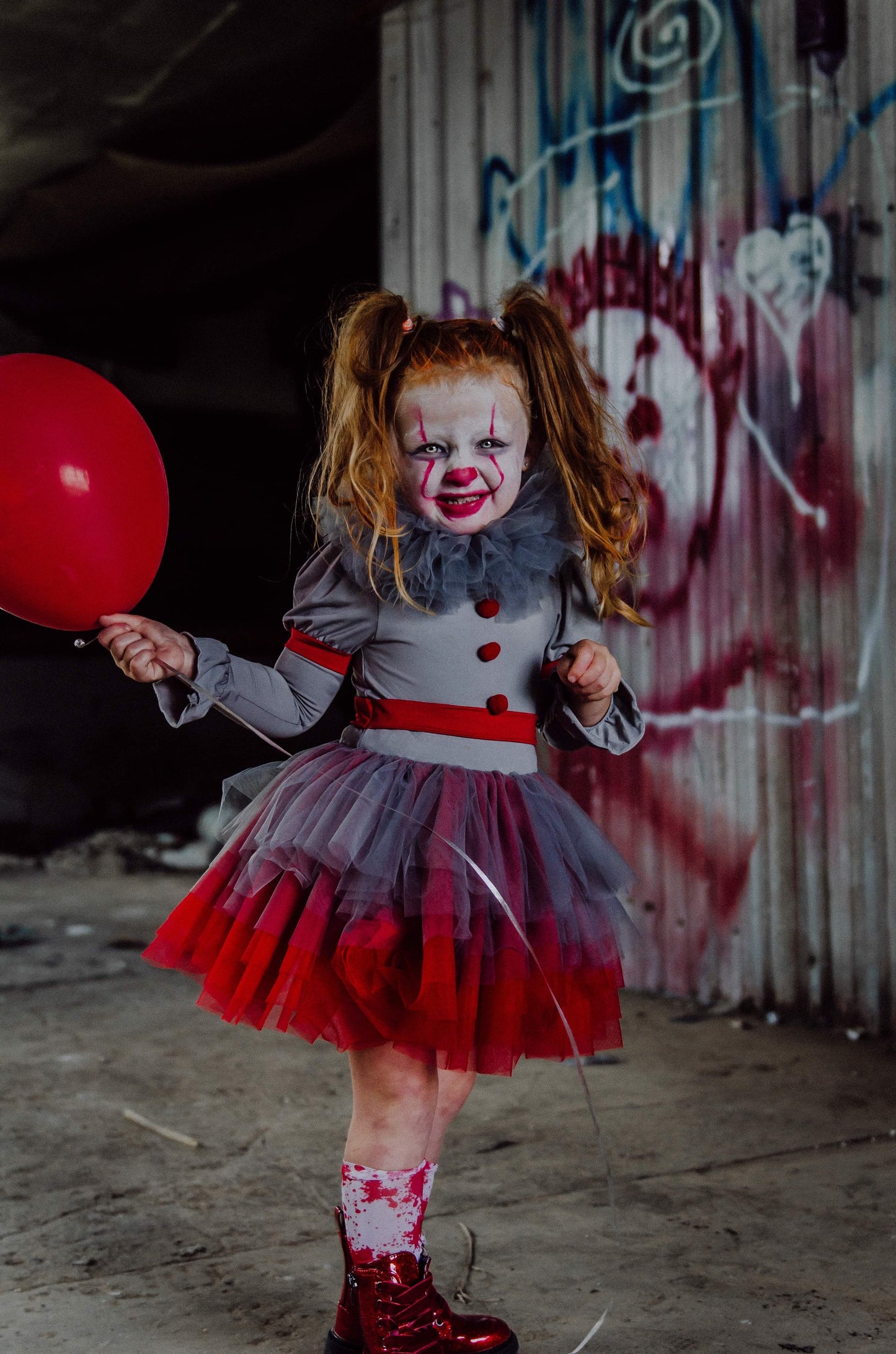 It the clown inspired tutu set TWO PIECE FULL COVERAGE TOP
