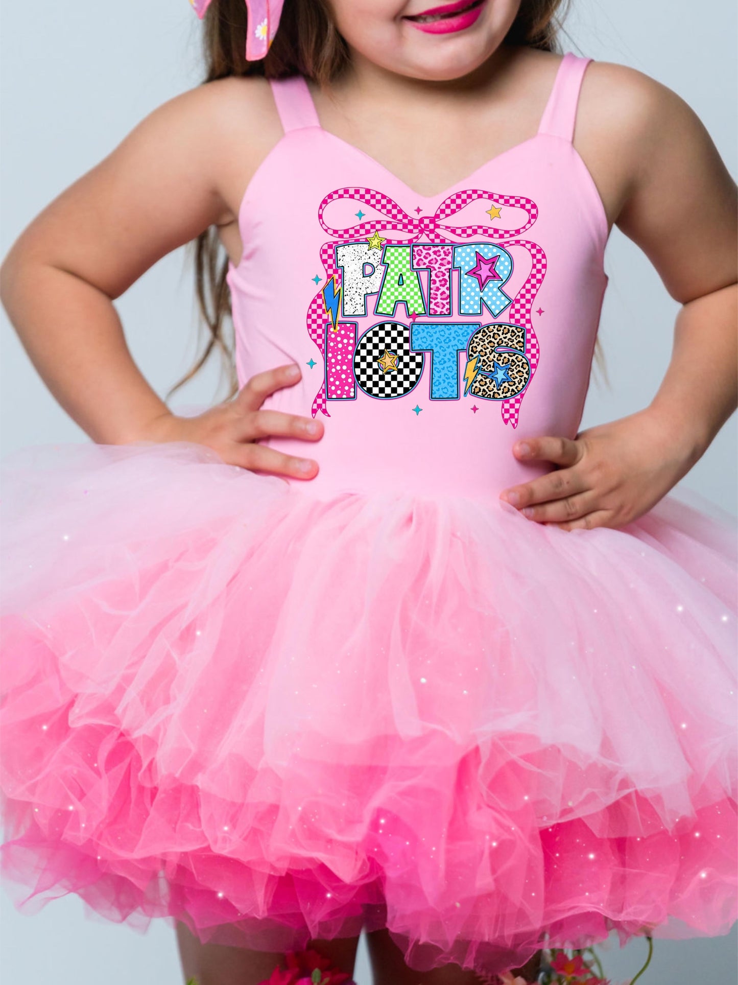 Patriots two piece tutu set full coverage (select your design and tutu)