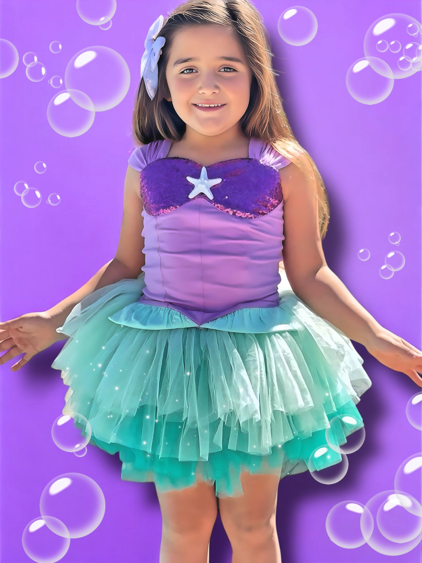 Ariel mermaid Bamboo tutu set