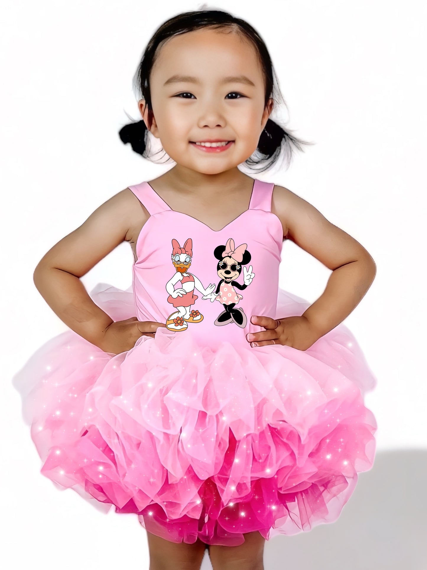 Pink Cruise one piece tutu leo rhinestoned tutu (many options)