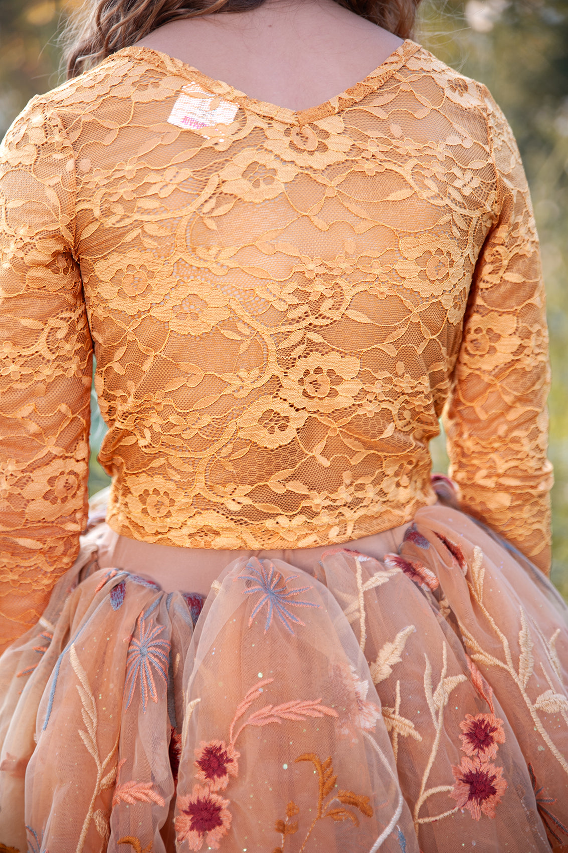 Fall floral two piece tutu set