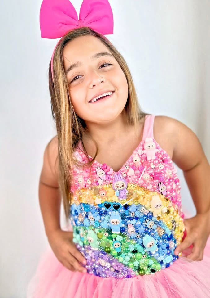 GEMMED TUTU LEOTARD (any theme)
