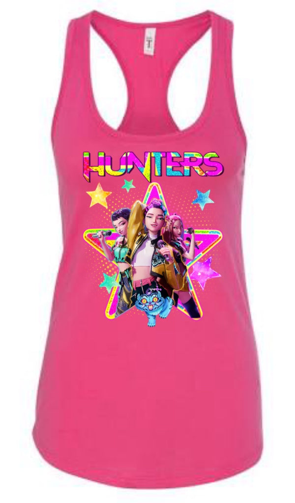 K pop many designs available adult tank (choose design and color)