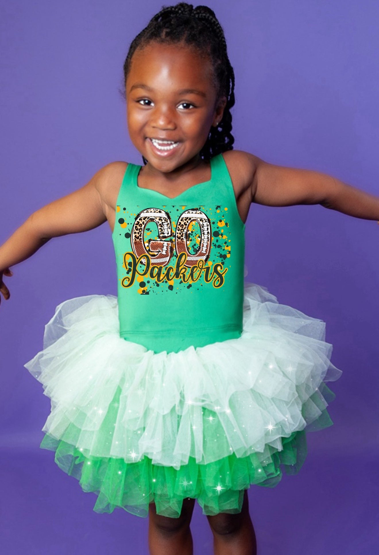 Packers two piece tutu set full coverage (select your design and tutu)