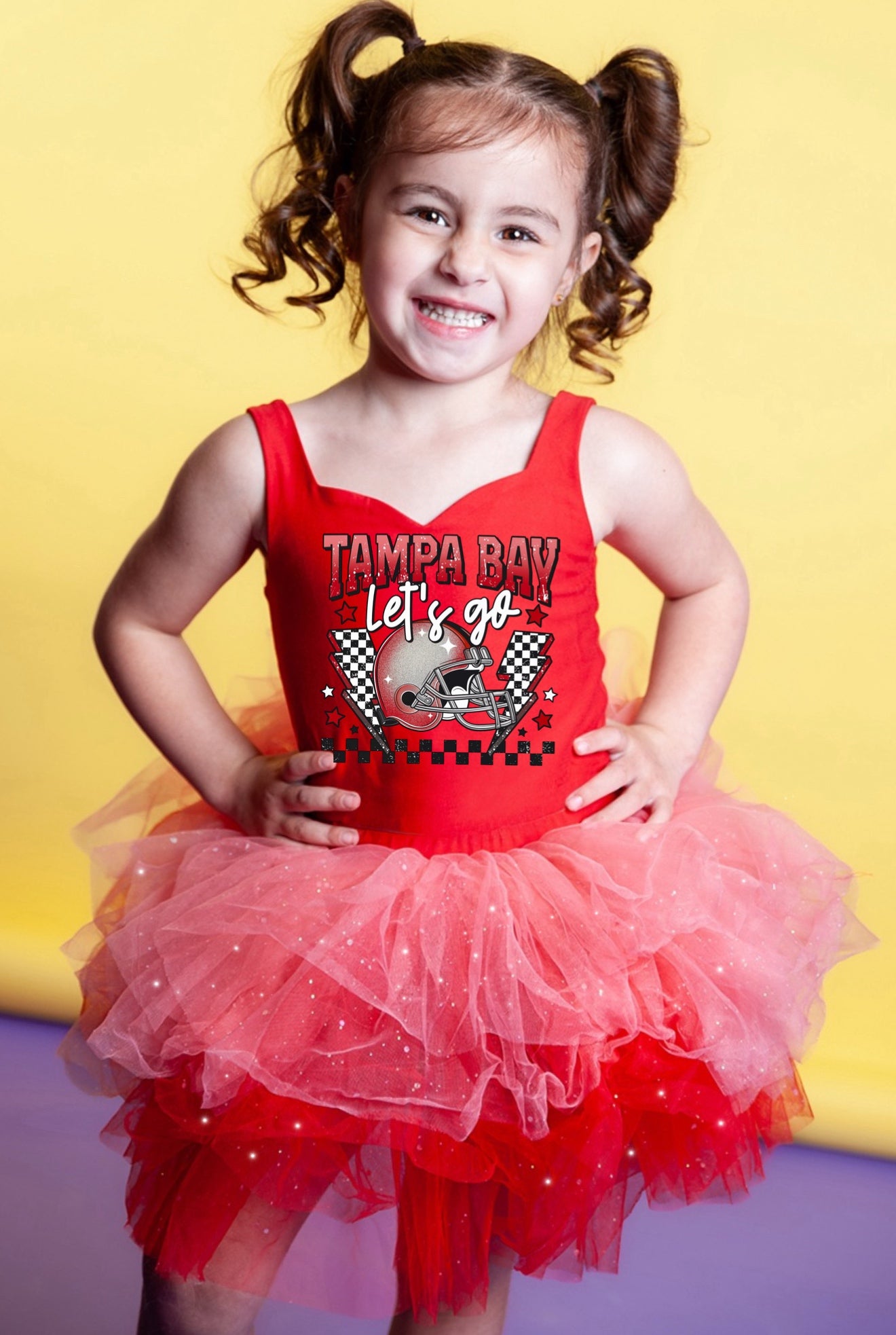 Tampa bay buccaneers two piece tutu set full coverage (select your design and tutu)