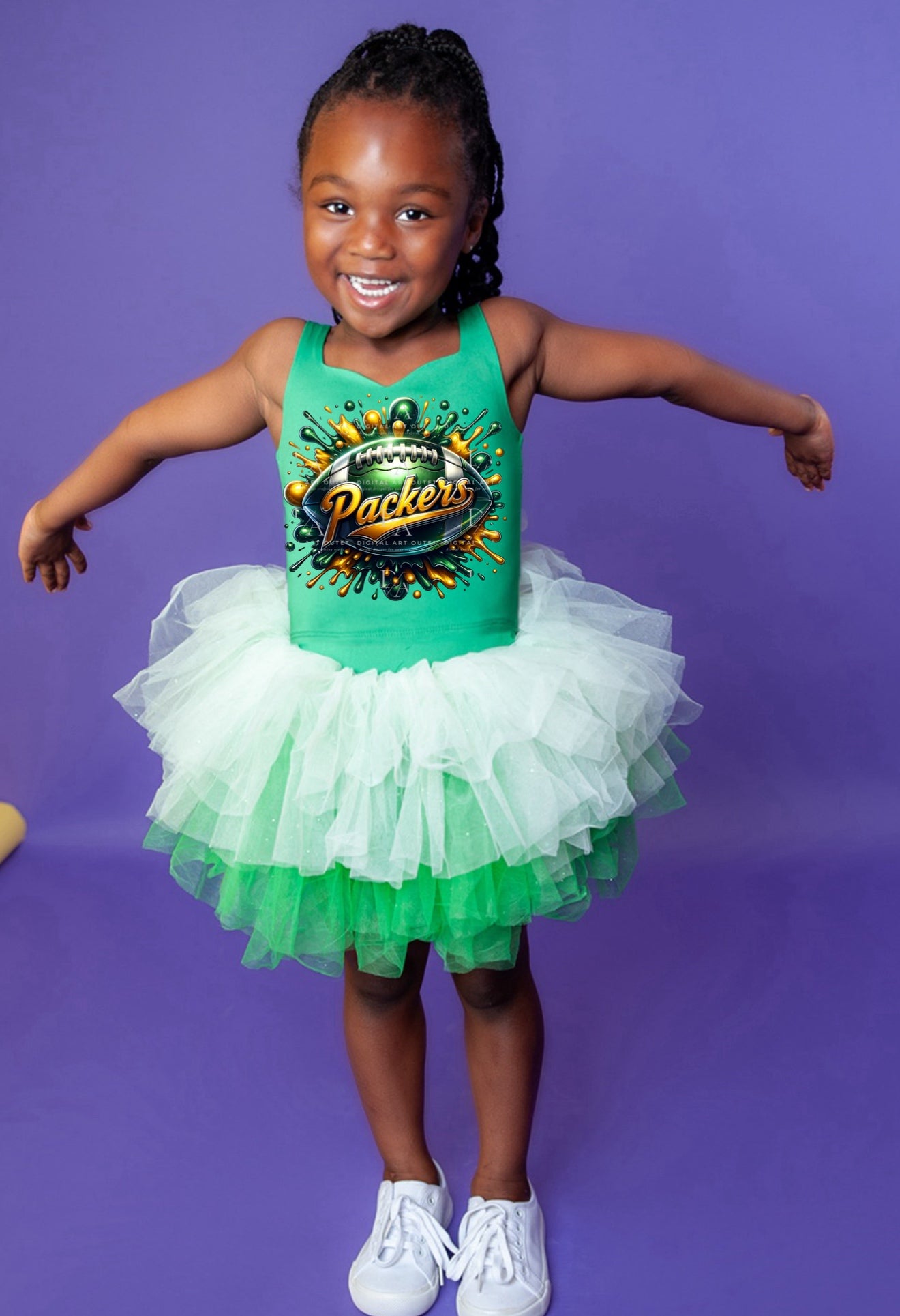 Packers two piece tutu set full coverage (select your design and tutu)