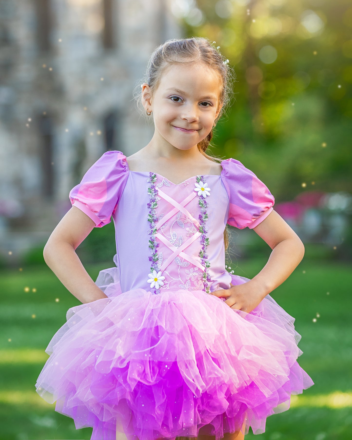 Rapunzel Bamboo tutu set- NOT READY TO SHIP