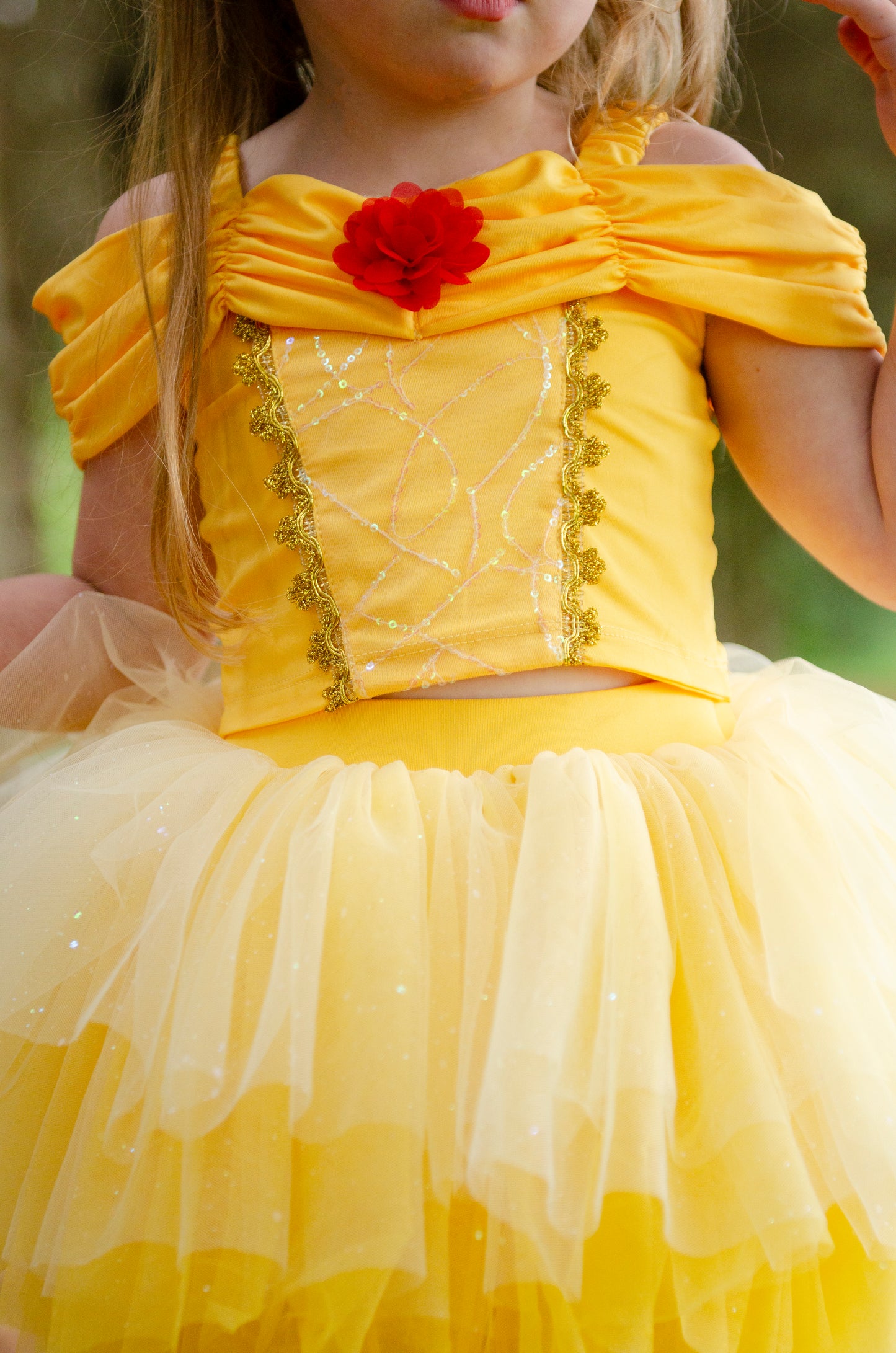 Princess Belle Bamboo tutu set