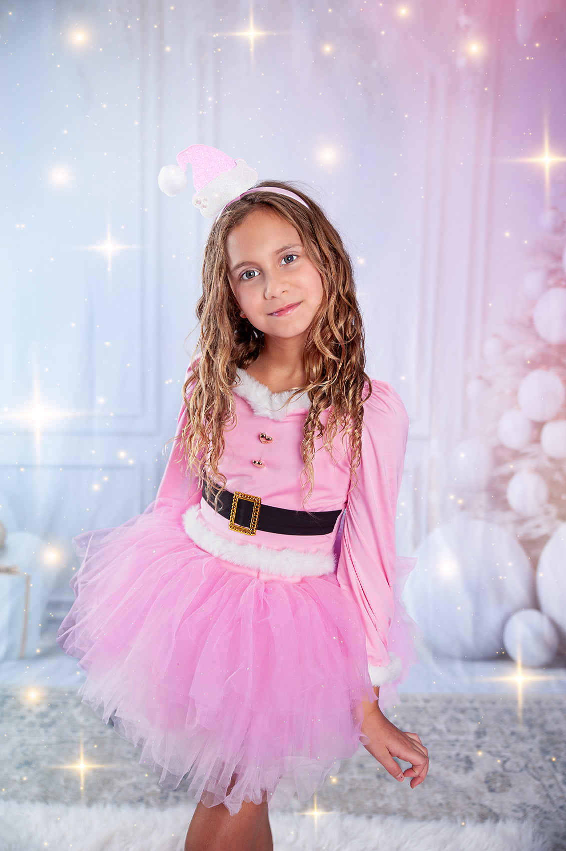 Pink Santa 3 piece tutu Set Bamboo