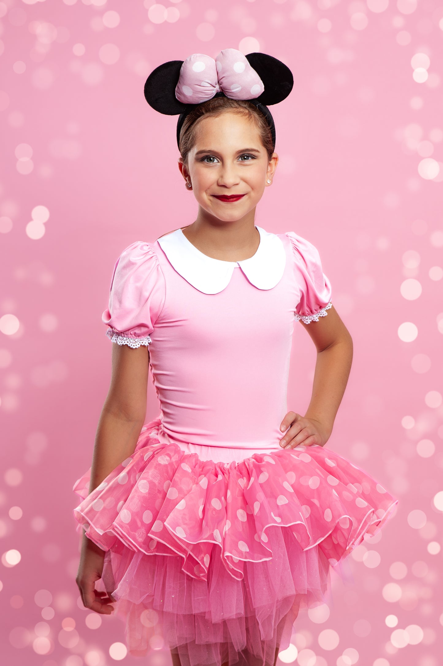 Pink Minnie two piece tutu set full coverage