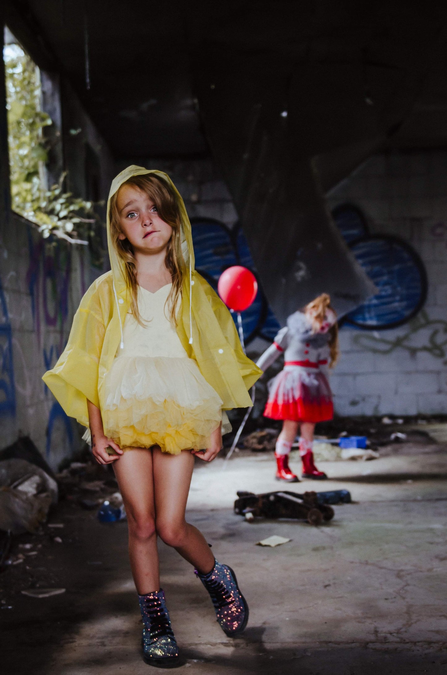 It the clown inspired tutu set TWO PIECE FULL COVERAGE TOP