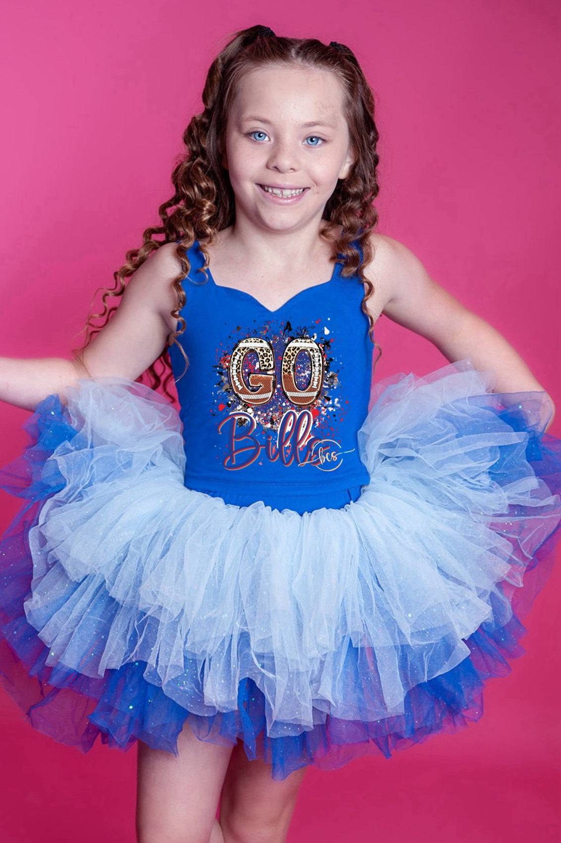 Bills two piece tutu set full coverage (select your design and tutu)
