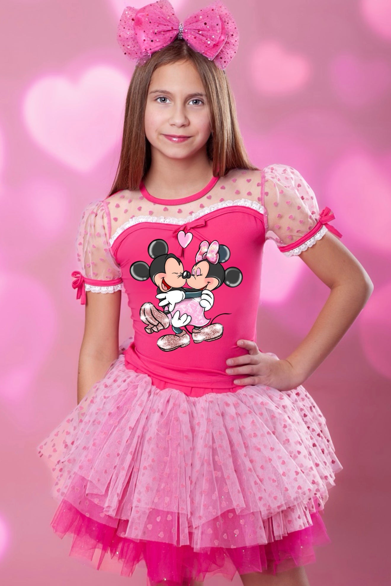 Mickey and Minnie love tutu set