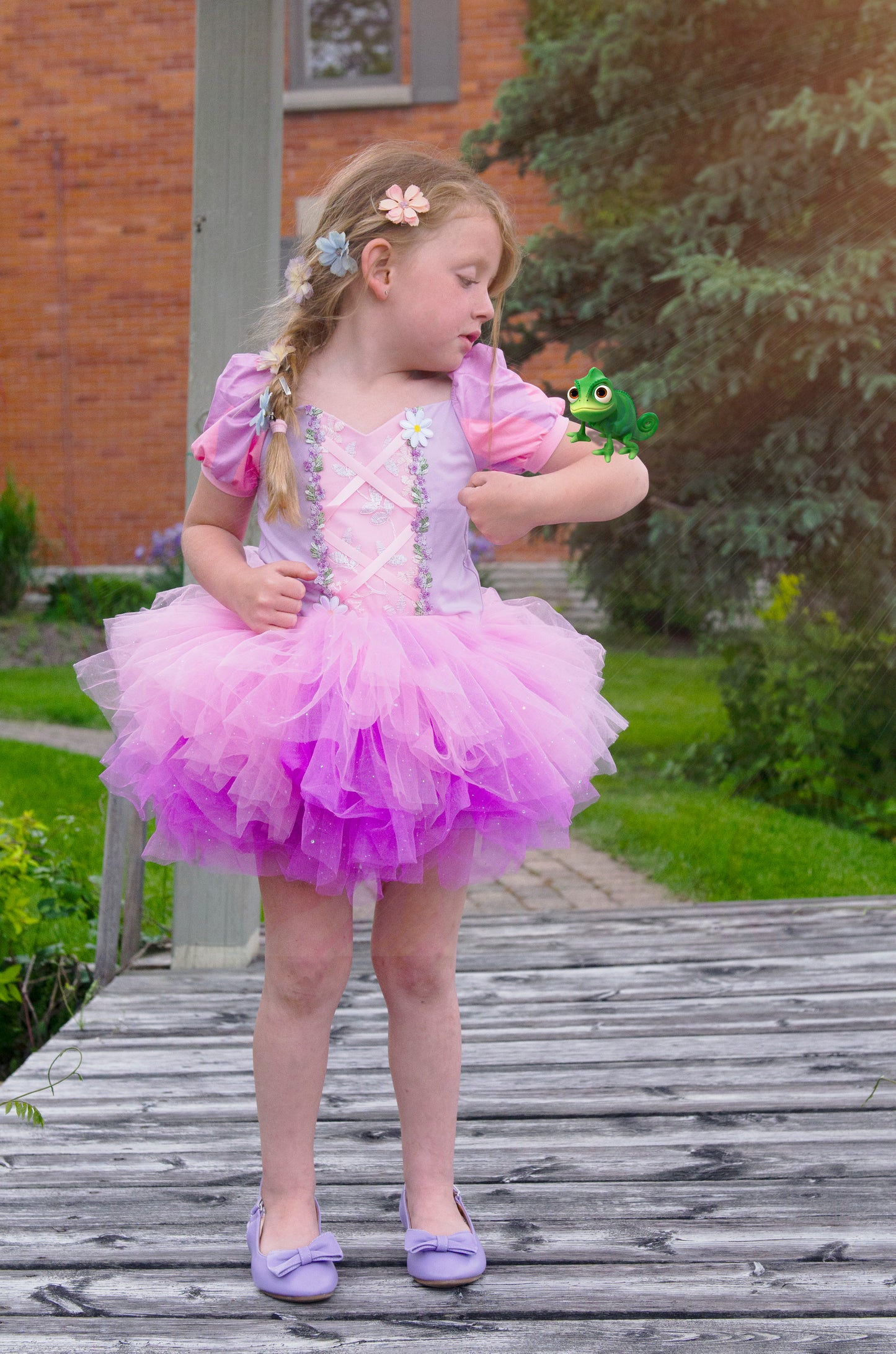 Rapunzel Bamboo tutu set- NOT READY TO SHIP