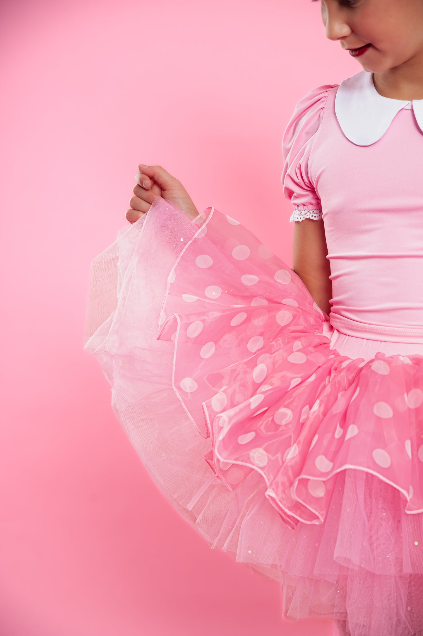Pink Minnie two piece tutu set full coverage