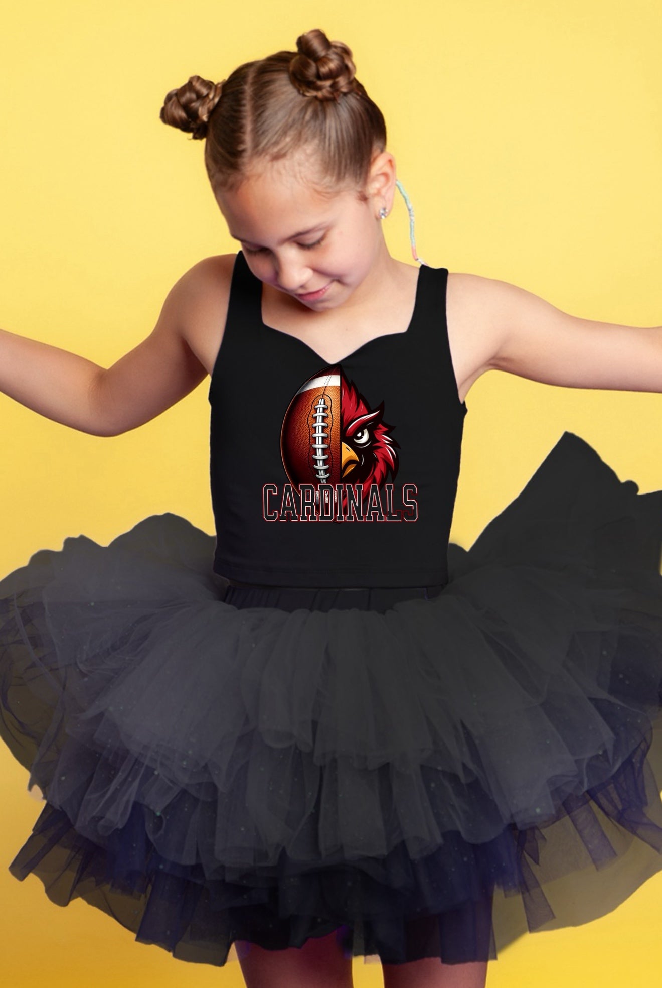 Cardinals two piece tutu set full coverage (select your design and tutu)