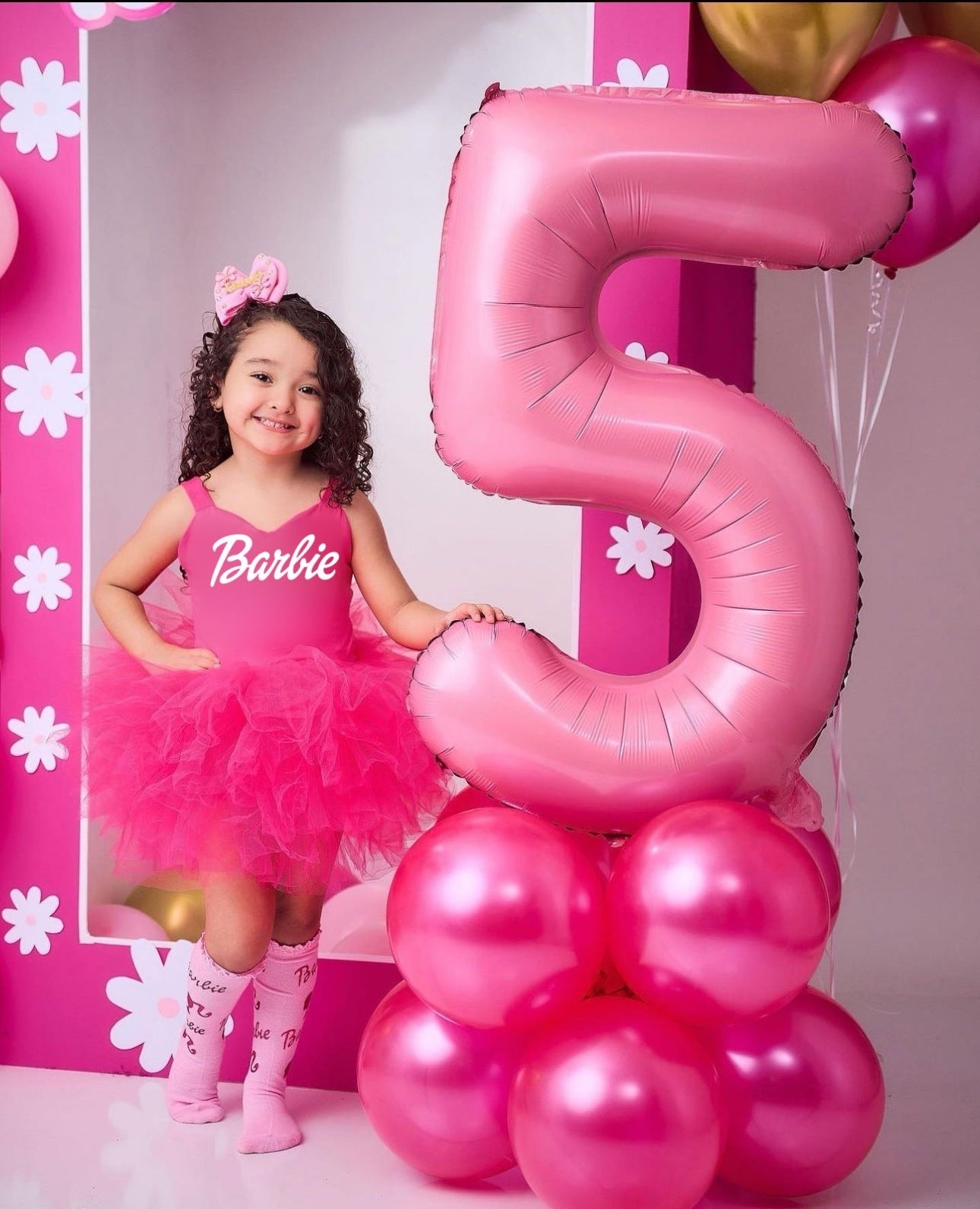 PINK Barbie Girl sweetheart neckline tutu leo soft tulle