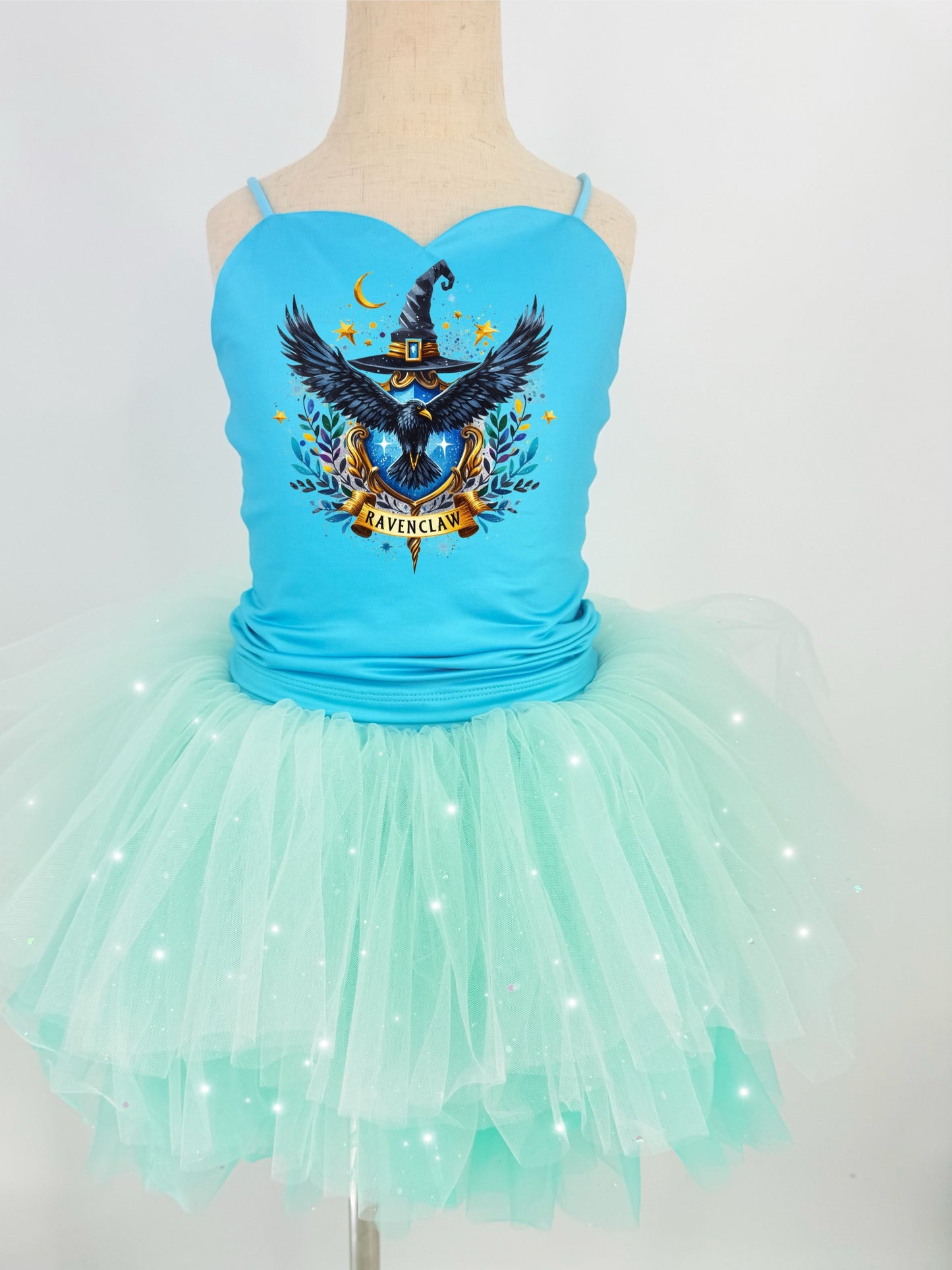 Harry Potter Ravenclaw two piece bamboo glitter soft tulle teal or pink