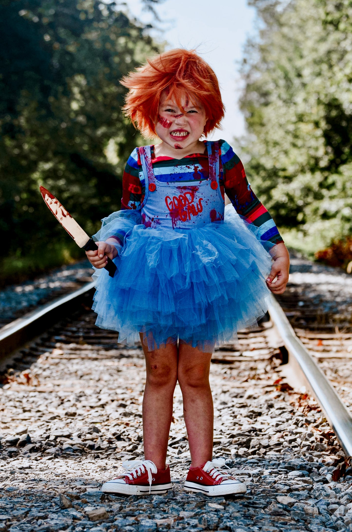 Chucky inspired tutu leotard