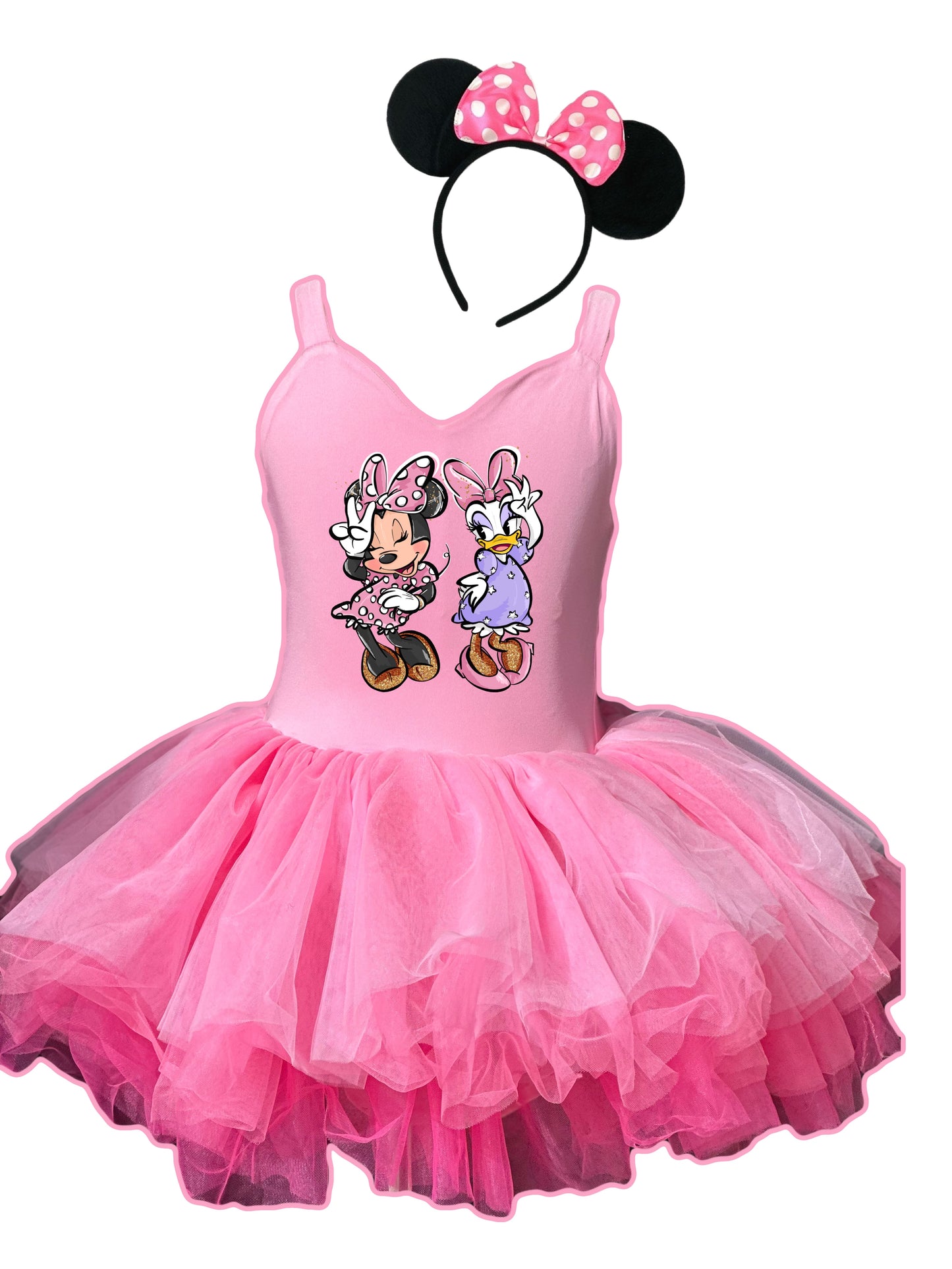 Mouse and duck soft tulle