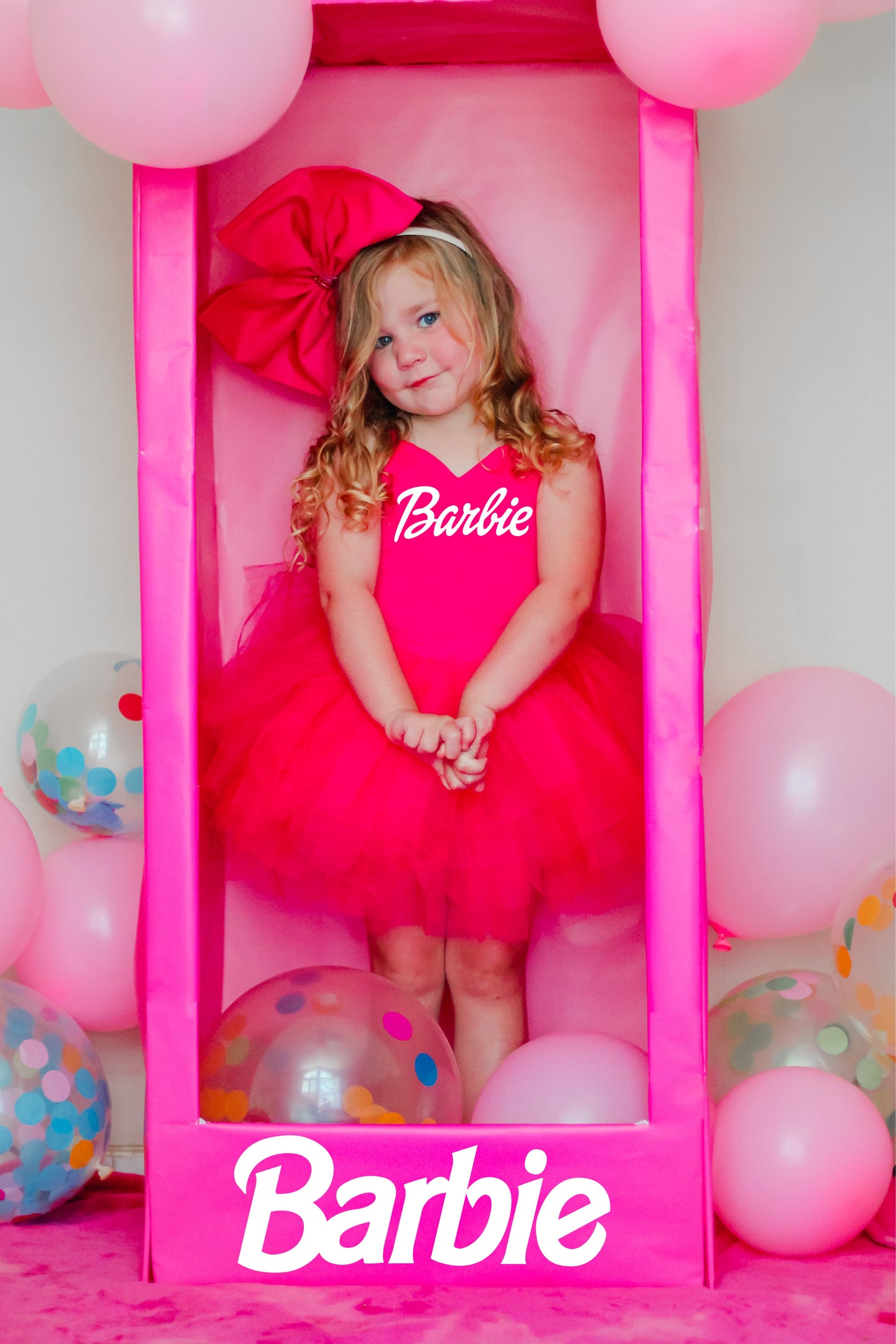 PINK Barbie Girl sweetheart neckline tutu leo soft tulle