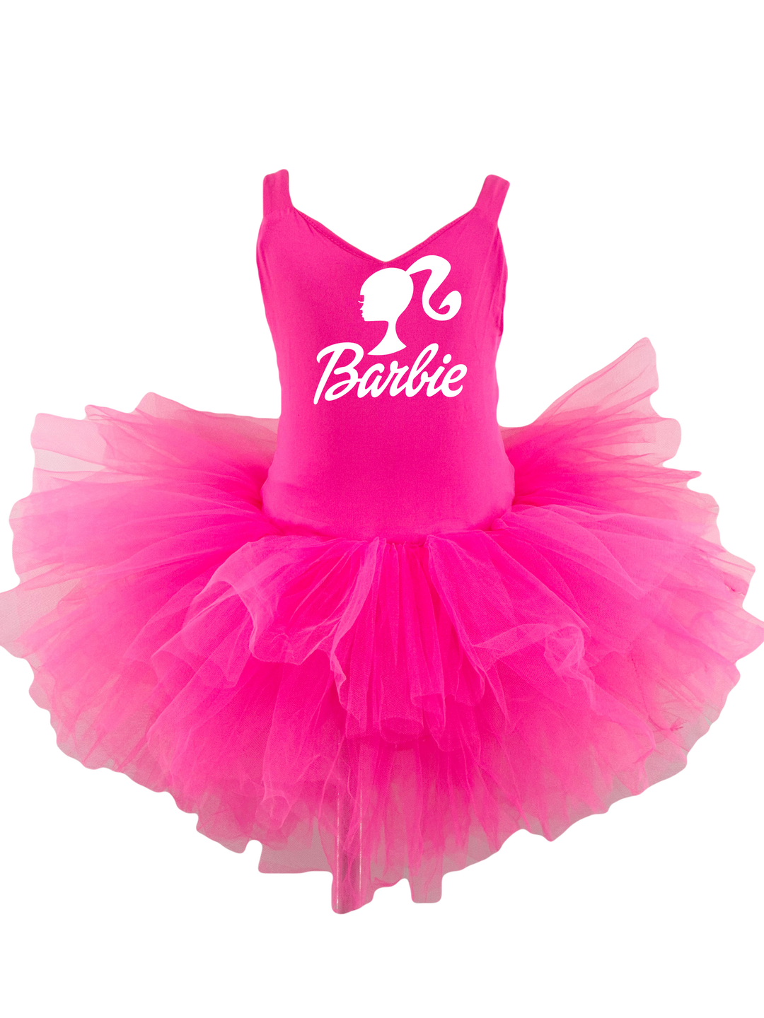 B Girl with barbie head sweetheart neckline tutu leo