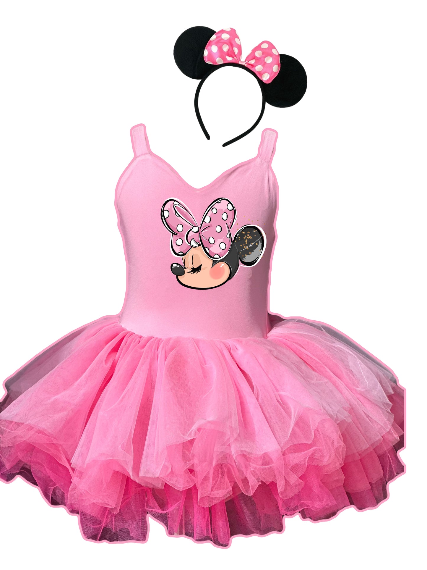 Mouse head soft tulle