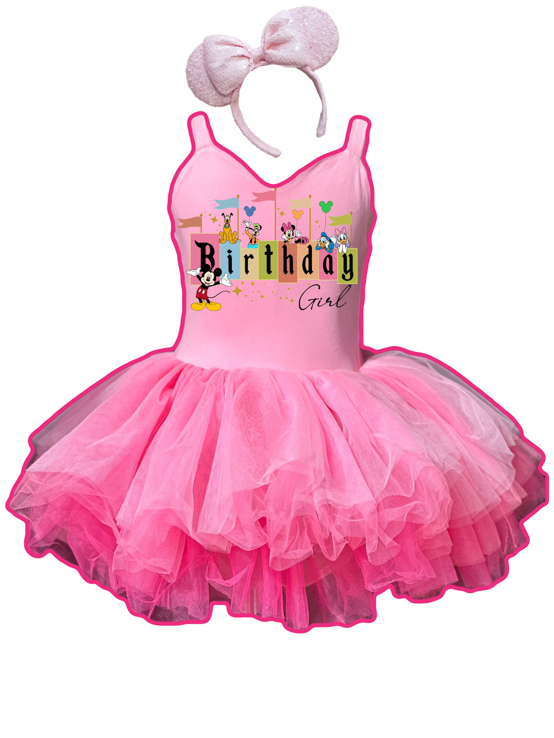 Disney birthday soft tulle