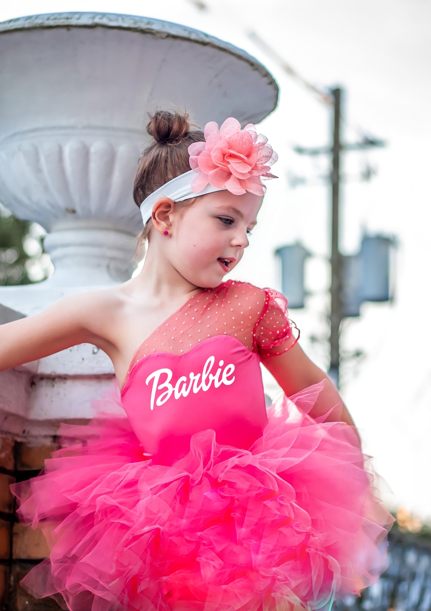 B Girl sweetheart neckline one shoulder tutu leo