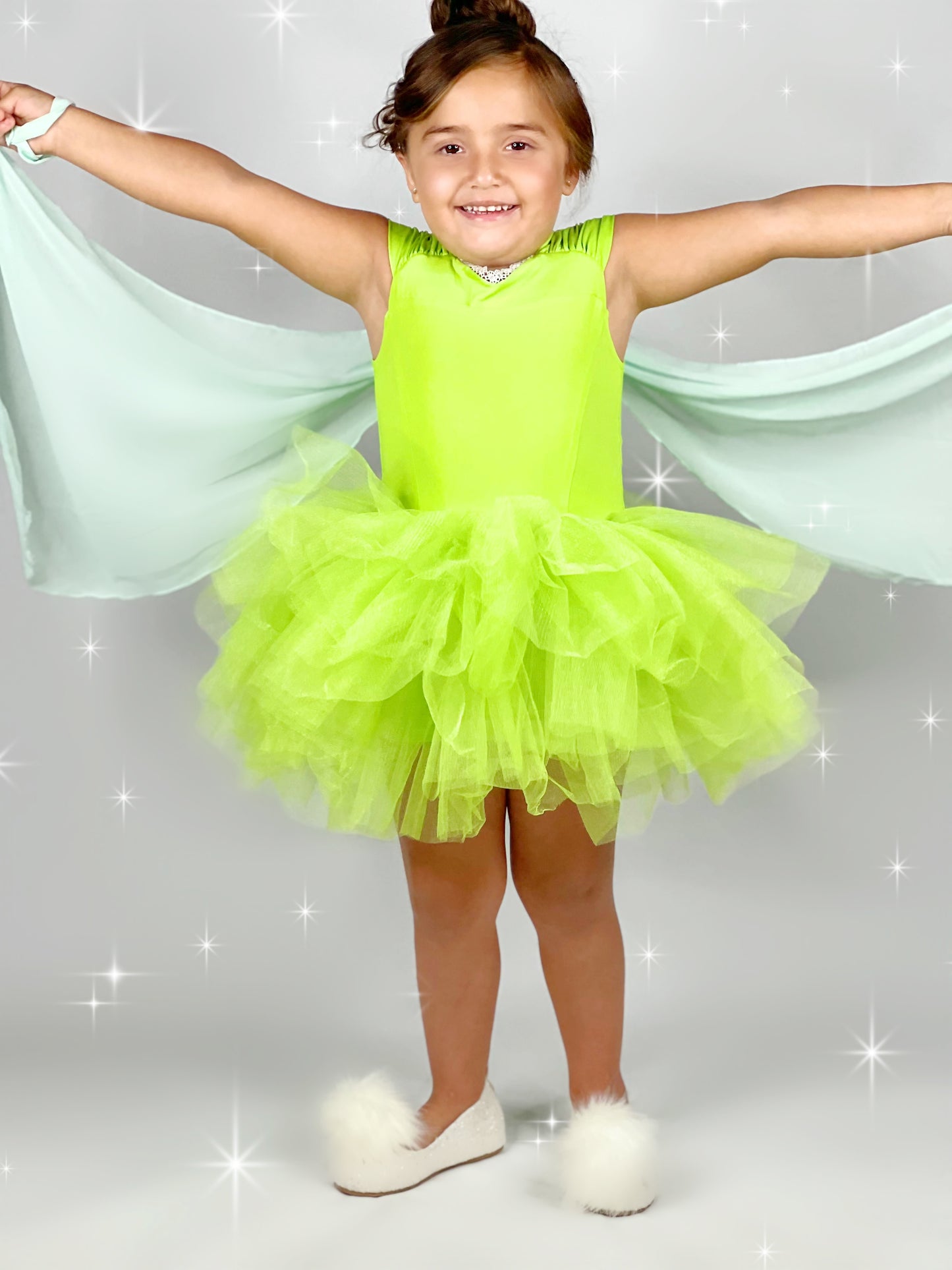 Tinker bell tutu leotard