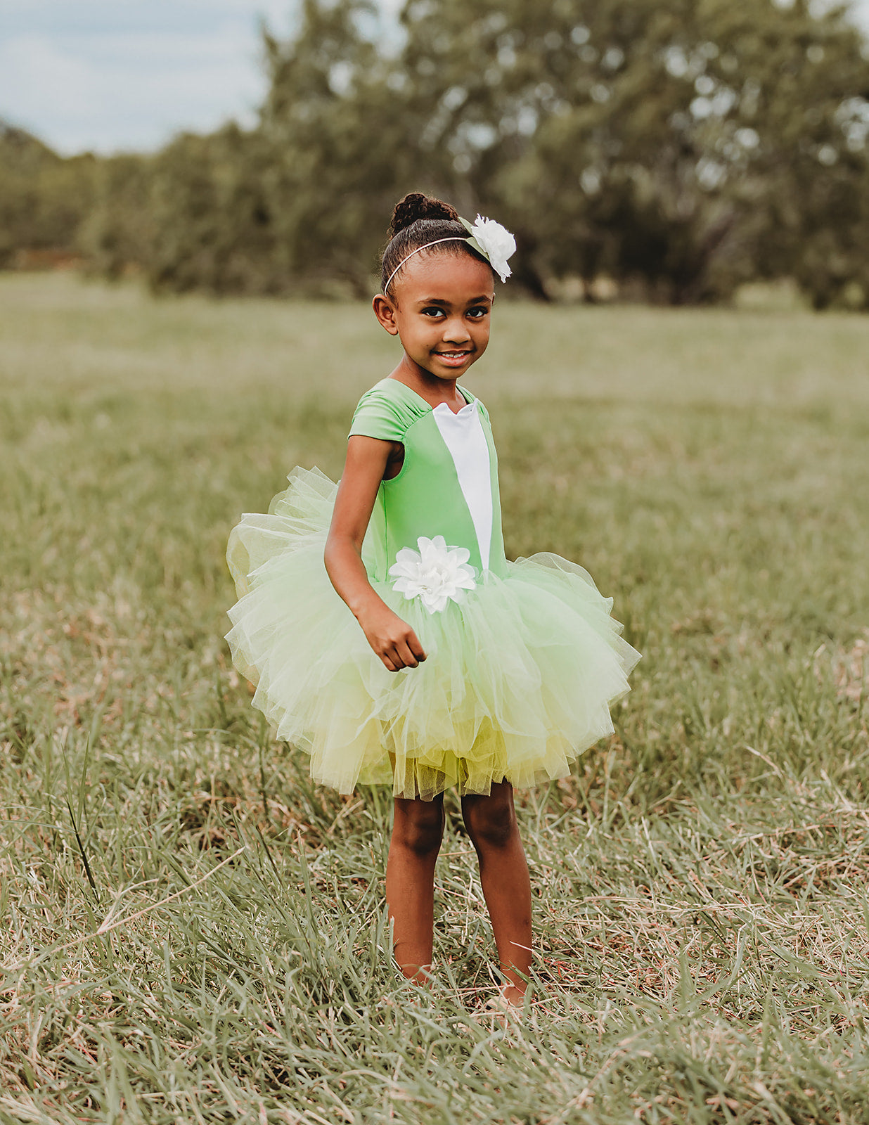Frog Princess inspired tutu leotard