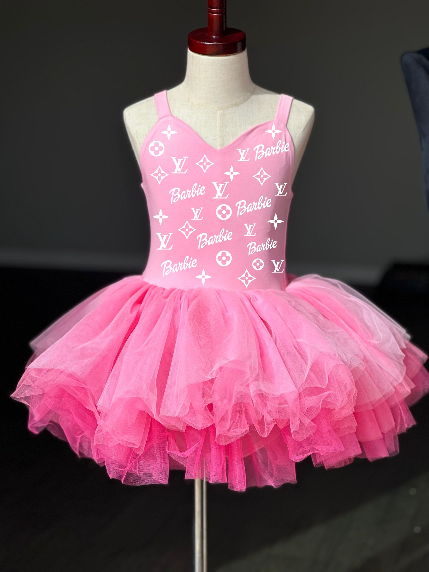 Lv inspired Barbie ombré tutu Leo