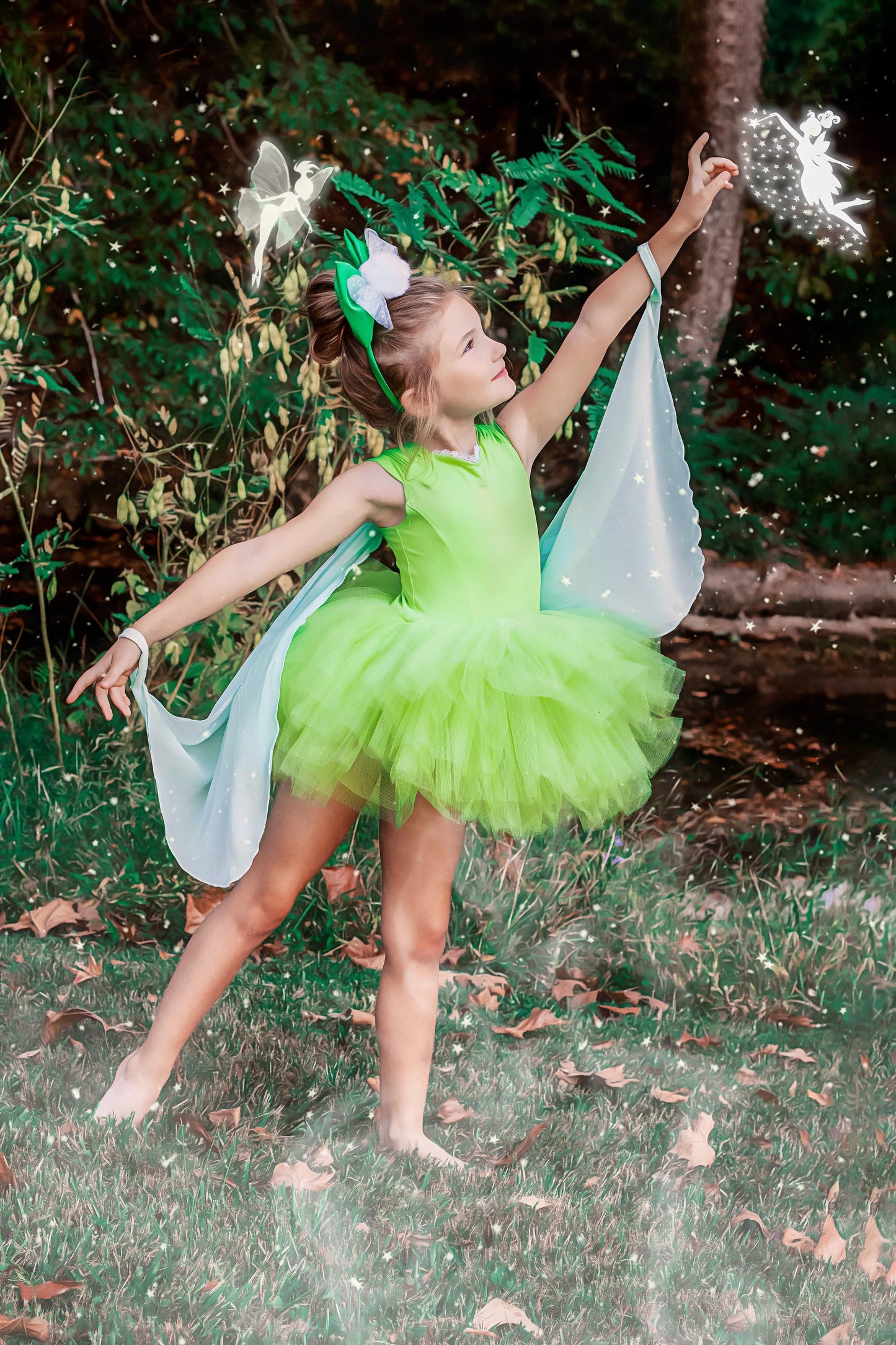 Tinker bell tutu leotard