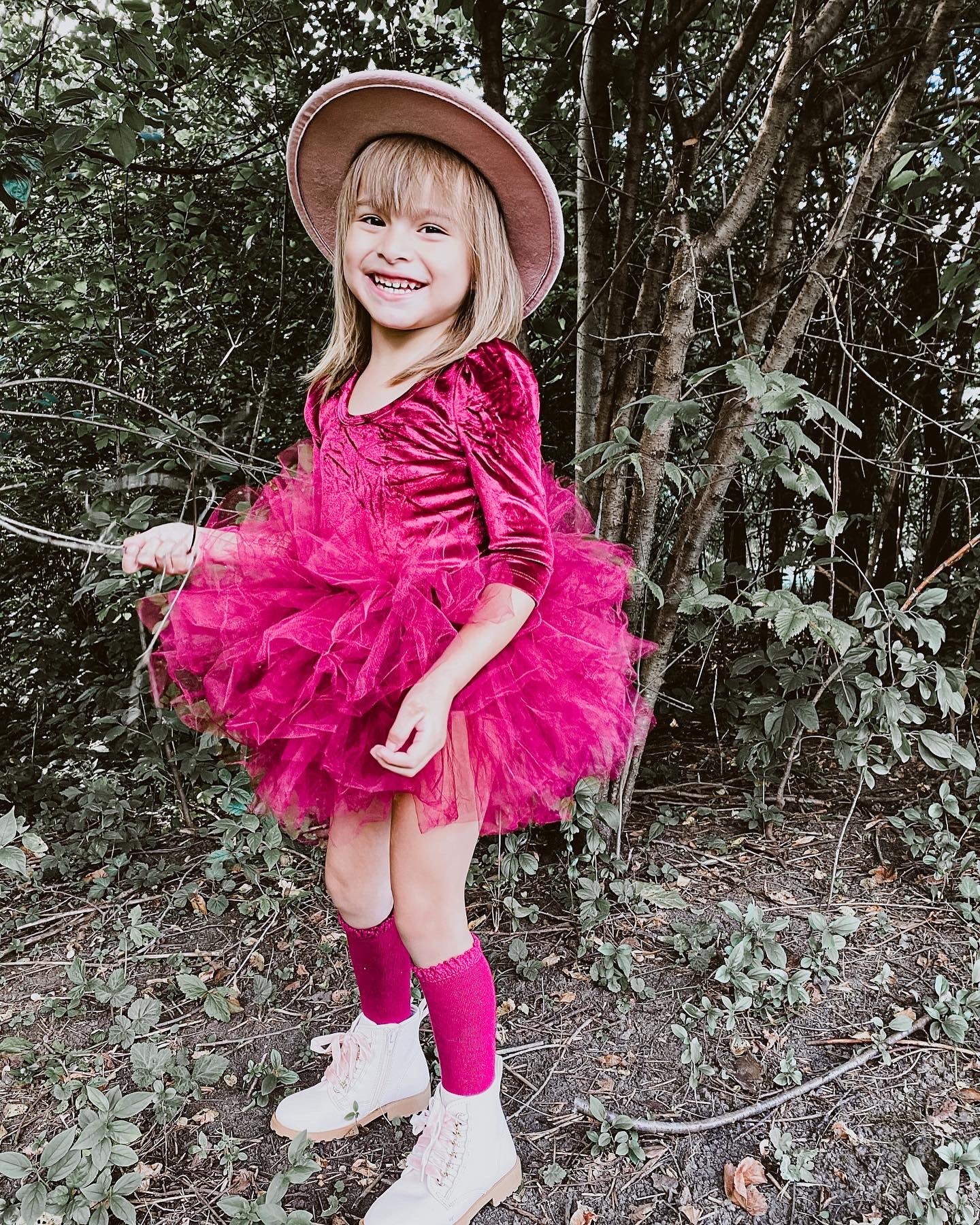 Velvet Burgundy berry tutu leotard