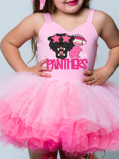 Panthers two piece tutu set full coverage (select your design and tutu)