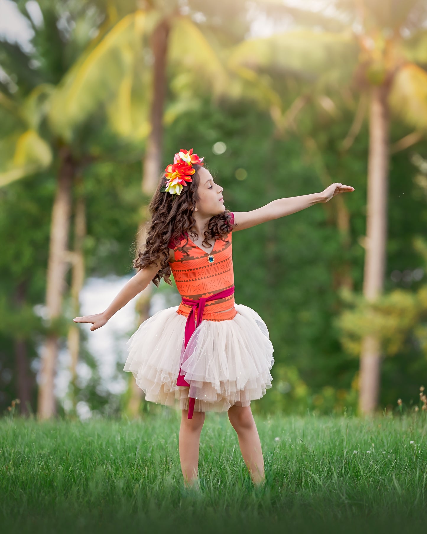 Moana Bamboo tutu set