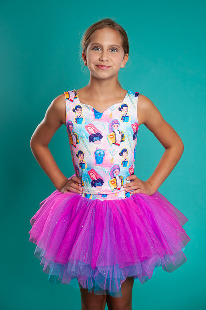 K pop tutu two piece set bamboo