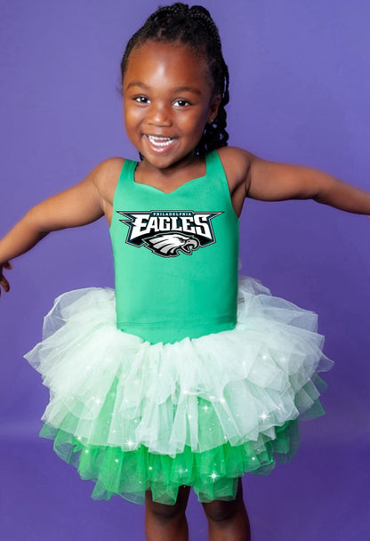 Eagles two piece tutu set full coverage (select your design and tutu)