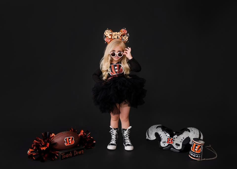 Bengals two piece tutu set full coverage (select your design and tutu)
