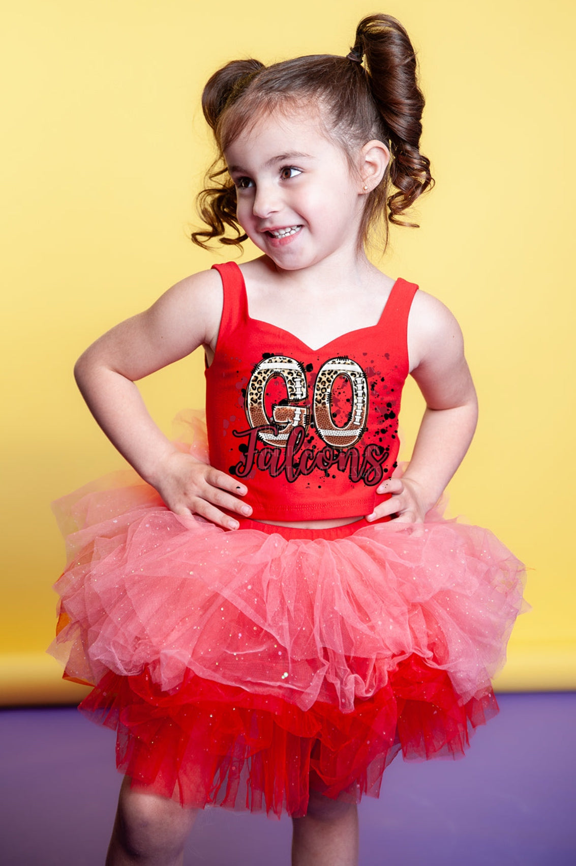 Falcons two piece tutu set full coverage (select your design and tutu)
