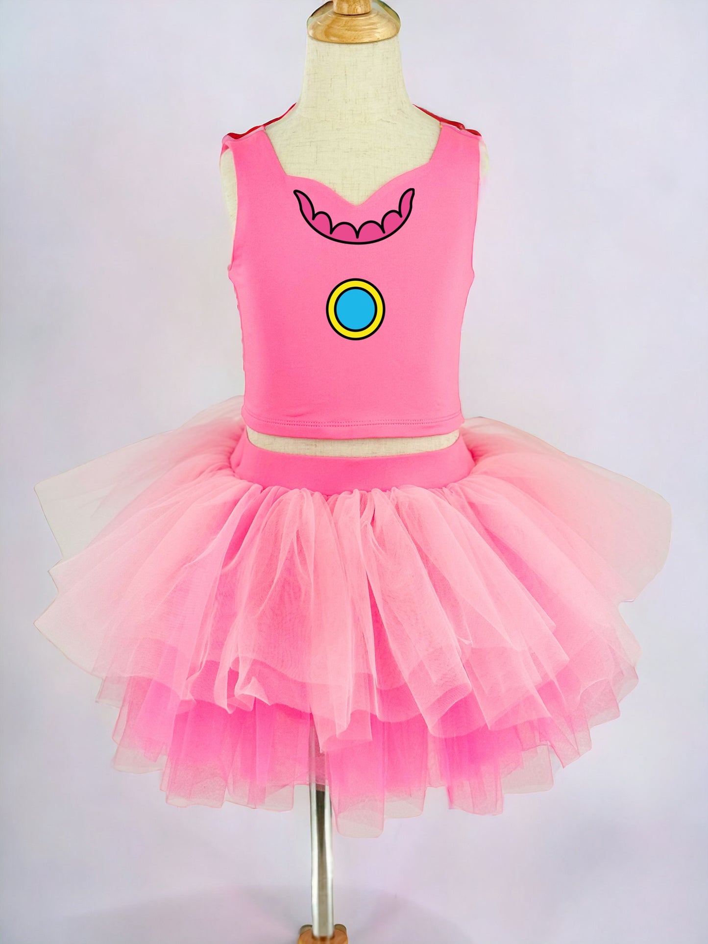 Peach dress inspired tutu leo choose style