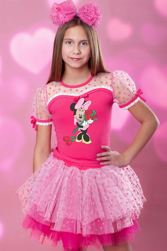 Minnie roses tutu set