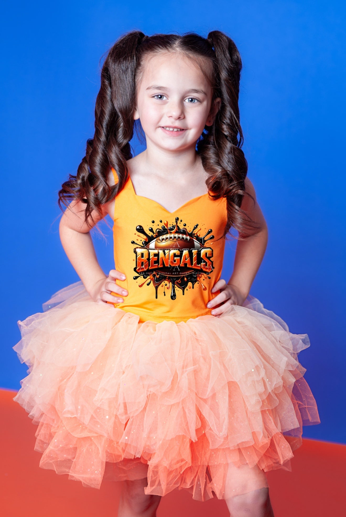 Bengals two piece tutu set full coverage (select your design and tutu)