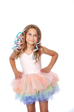 Load image into Gallery viewer, PASTEL RAINBOW SWEETHEART lSOFT TULLE TUTU LEOTARD